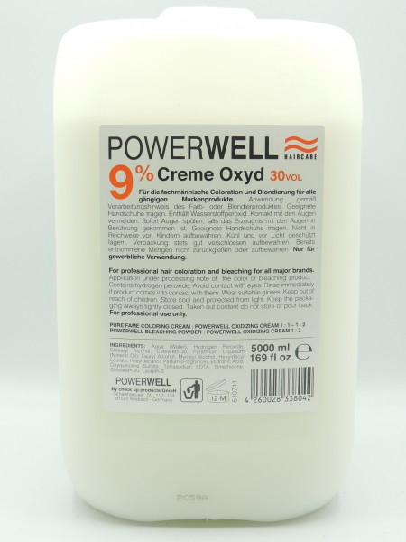 Powerwell Powerwell Entwickler H2O2 Creme-Oxyd 5000 ml (9%)