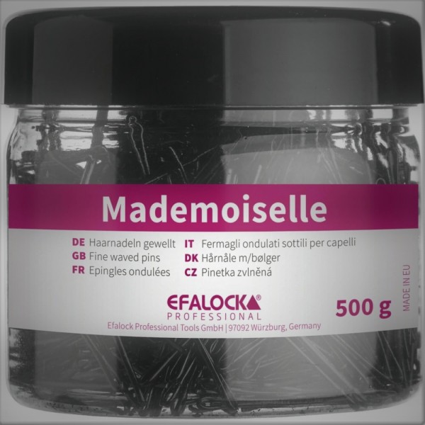 Efalock Mademoiselle Haarnadeln gewellt 45mm schwarz 500 g